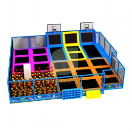 厂家直销网红蹦蹦床粘粘乐乐游乐设备室内户外超级大蹦床公园