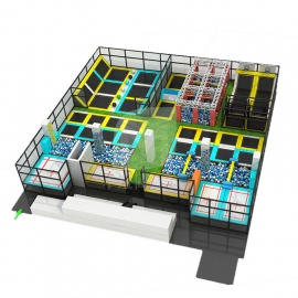 大型淘气堡成人健身蹦床公园