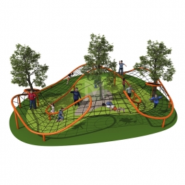 大型户外幼儿园儿童攀爬网游乐场设备