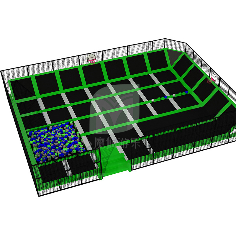 小魔仙蹦床室内外成人蹦蹦床户外健身超级大蹦床公园厂家