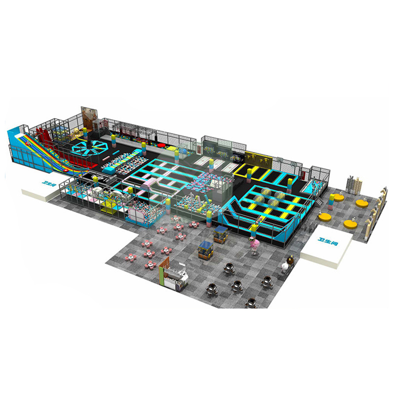 厂家定制大型蹦蹦床公园超级大抖音网红同款蹦床儿童粘粘乐游乐园