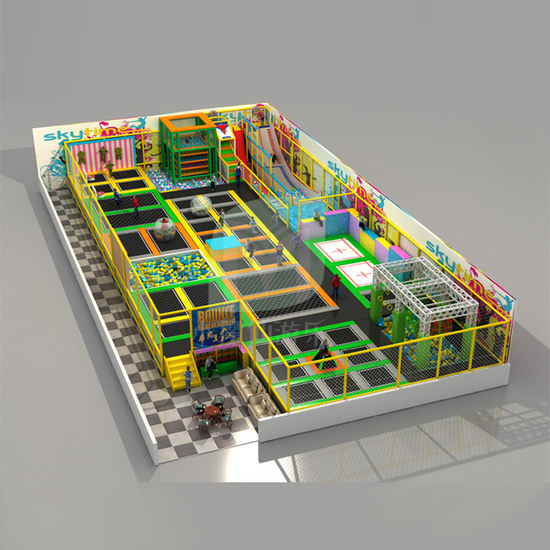 定做大型儿童蹦床主题公园 商场成人健身蹦床粘粘乐儿童游乐设施