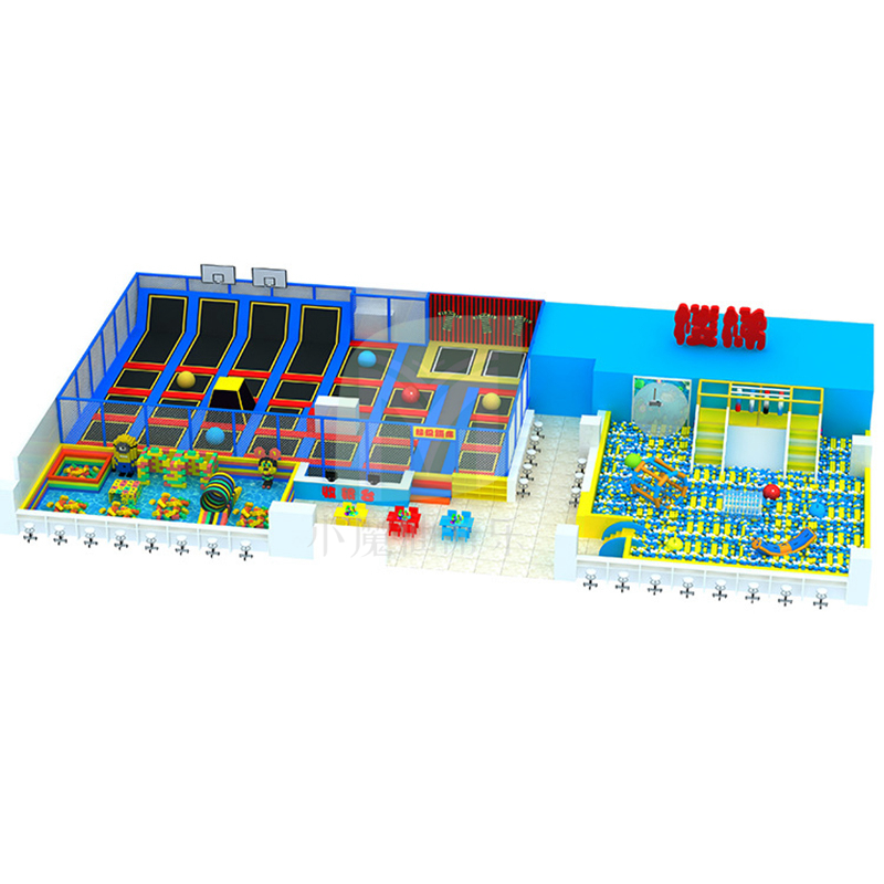 大型蹦床公园室内跳跳床乐园成人超级大蹦蹦床儿童粘粘乐厂家定做