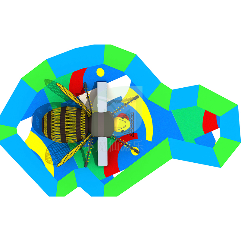 户外景区大型蜜蜂系列攀爬网儿童攀爬架定制