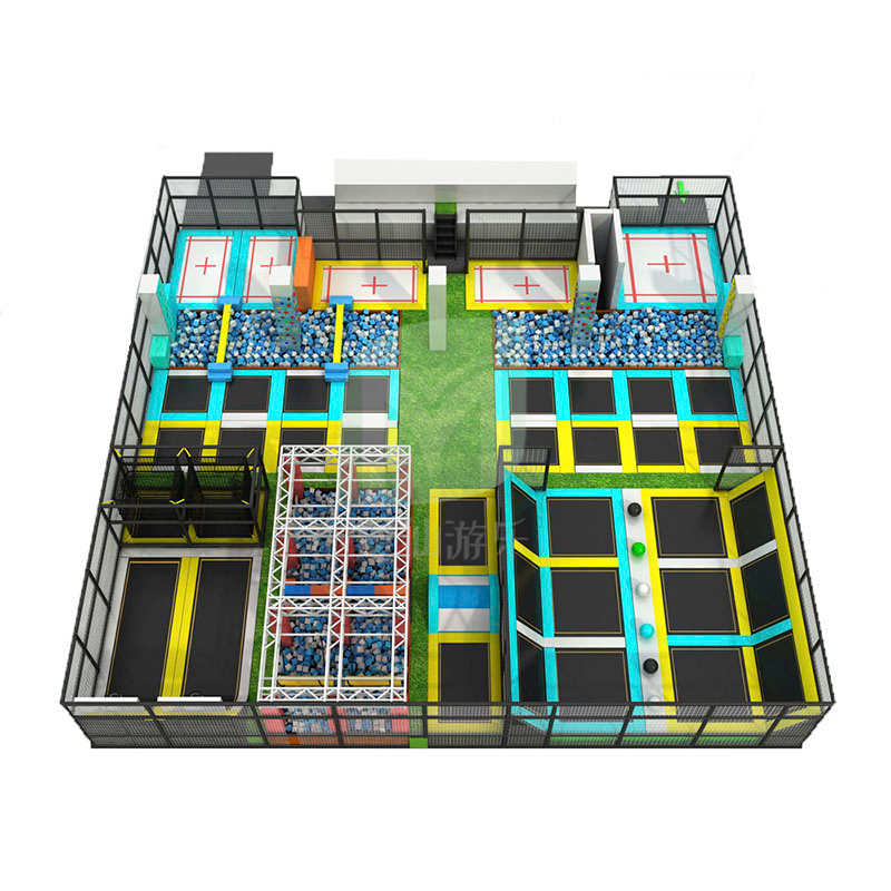 大型淘气堡成人健身蹦床公园